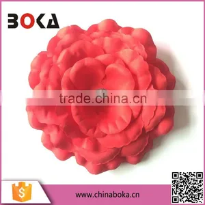 BOKA Red Fabric Flower Corsage Applique Motif thumbnail-1