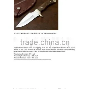 Custom Handmade Hunting Knives With Sheath thumbnail-3