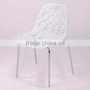 Hollow Personality Design Plastic Chairs Colored Home Goods Grid Office Chair thumbnail-4