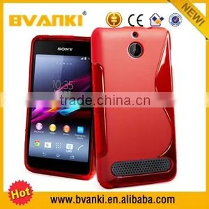 for Sony Xperia e1 Tpu Case, Tpu Case for Sony Xperia E1,Mobile Phone S Line TPU Gel Back Cover for Sony Xperia E1 thumbnail-1