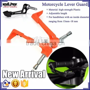 BJ-LG-004 Motorcycle Parts Orange Bent Style Plastic Motorcycle Brake Clutch Lever Guard thumbnail-1