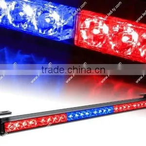 27" Hazard Emergency Warning Tow Traffic Advisor Strobe Light Bar -Red&Blue thumbnail-1