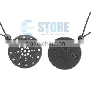 Super Star Design Lava Stone Japanese Quantum Scalar Energy Pendant With Authenticity Card and Chain thumbnail-6