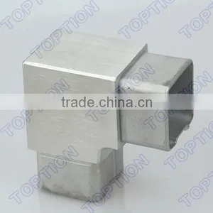 Stainless Steel Handrail Tube Connector Elbow 90 Degreee Square Connector thumbnail-1