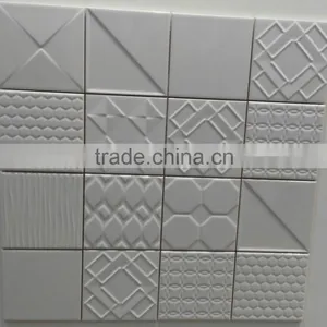 Modern 3D Cream Color Tile for Wall 150*150mm thumbnail-2