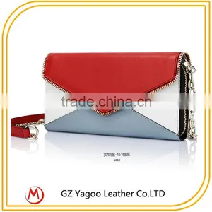 Contrast Color Own Branded Women Leather Wallet From Gz Handbag Factory thumbnail-5