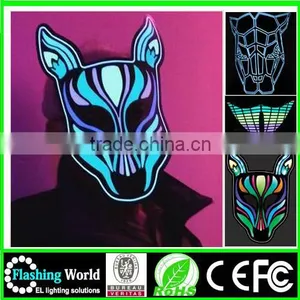 Hot Selling Custom Fashionable Ladies Round Neck Black Cotton Hot Selling Ghost Rider Party Mask thumbnail-5
