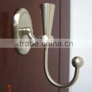 High Quality Bathroom Accessories Brushed Nickel Towel Robe Hook thumbnail-1