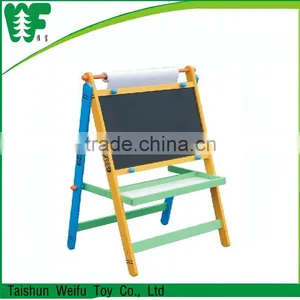 Kids Cheap Blackboard and Whiteboard Mini Wood Easel Quality Choice thumbnail-1