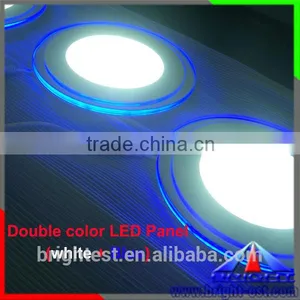 Hot Sale Round Double Color With LED Panel Light ,50pcs Led Panel Light ,double Color LED Panel Light (white + Blue) thumbnail-1