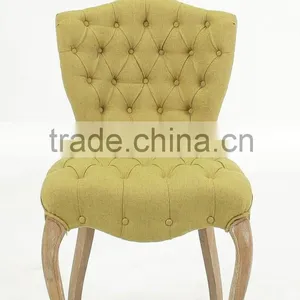 Classic New Design Button Fabric Side Chair/ Wedding Chair/Coffee Chair (CH-273-OAK ) thumbnail-2