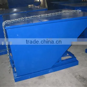 Forklift Steel Tipping Bins With Cover thumbnail-2