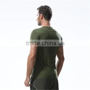 100% Polyester Dry Fit Fashion Short Sleeve Custom Mens Running t Shirt in Stock thumbnail-2