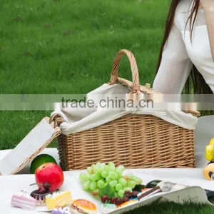 Wholesale Factory Direct Hot Sale Wicker Picnic Baskets Willow Picnic Baskets Storage Baskets thumbnail-1