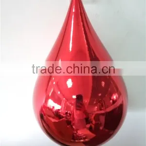 30cm Hanging Water Drop Shaped Large Plastic Christmas Ball thumbnail-4