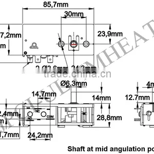 Type Q88F Mechanical Humidistats for Incorporation,front Shaft Adjustment thumbnail-2