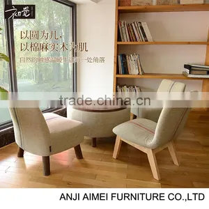 Wooden Coffee Table With Round Storage Ottoman AM-5005 Quality Choice thumbnail-4