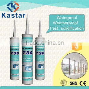 One Component Acetic General Purpose Silicone Sealant for Application Glass & Aluminum thumbnail-1