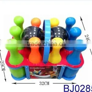 Sport Games Kids Plastic Bowling Set With Basket thumbnail-2