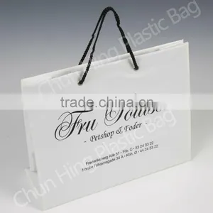 Custom Printed Rope Handle Plastic Shopping Bag thumbnail-3