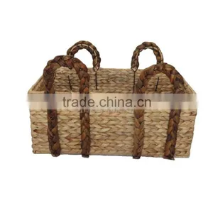 Water Hyacinth Basket For Home Decoration thumbnail-1