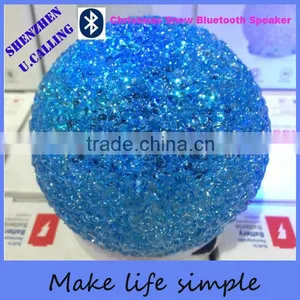 Christmas Gift Crystal Snowball Bluetooth Speaker With TF Card thumbnail-1