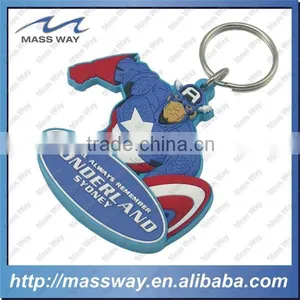 Souvenir Promotion 3D Panada Shape Custom Soft PVC Key Chain thumbnail-2