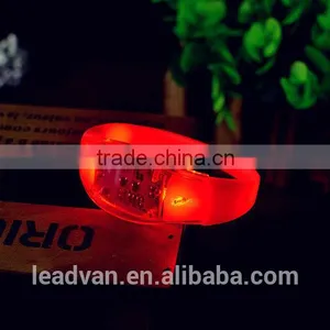 Large Events Massive Dance Festivals Custom Sound Activated Glow Flashing Led Bracelet Wristband thumbnail-6