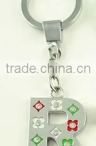 Fashion Key Chain With R Pendant Zinc cz Stones thumbnail-1