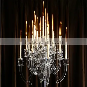 Wholesale Tall Crystal Candle Holder Centerpieces From thumbnail-3