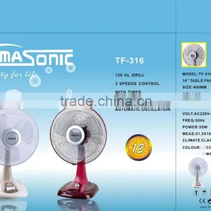 Kamasonic 16inch 3 Speed 120oscillation Table Fan With TIME thumbnail-1
