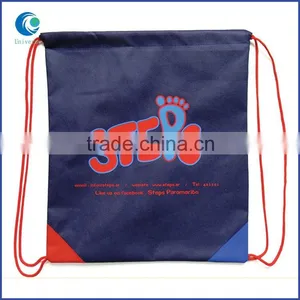 Black Logo Drawstring Nylon Backpack Bags thumbnail-5