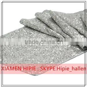 100% Polyester 3D Sequin Hand Embroidered Sequin Table Runner thumbnail-6
