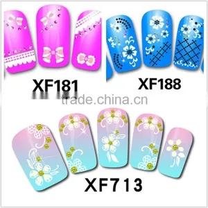 2016 Wholesale Water Transfer French Nail Sticker Nail Art Stickers Water Transfer Art 3d Nail Sticker thumbnail-1