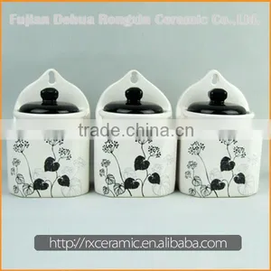 Wholesale Low Price High Quality White Ceramic Condiment Set thumbnail-3