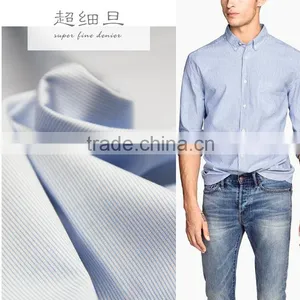 Stocklot Microfiber Polyester Rayon Soft Stripe Shirt Fabric thumbnail-1