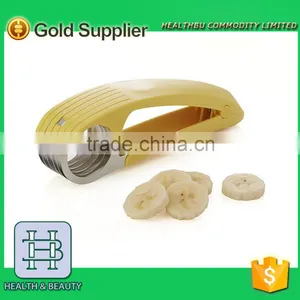 Kitchen Tool Single Hand Design Stainless Steel Banana Cutter thumbnail-1