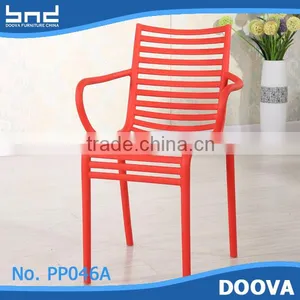 Plastic Armchair Outdoor Garden Chair Plastic Stackable Chair thumbnail-4