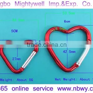Heavy Duty Heart Shaped Carabiner thumbnail-1