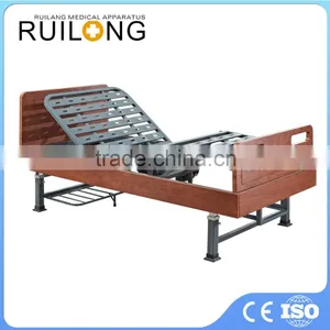 Carbon Steel Frame Two Motor Electric Hospital Wood Bed thumbnail-1