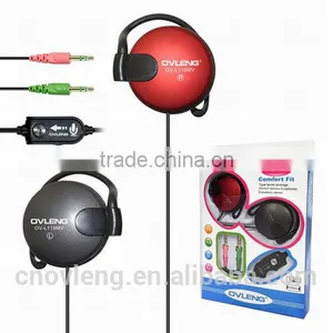 Ovleng Earhook Style Headphone Computer Speaker for Skype and Online Talk thumbnail-1
