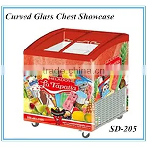 Top Open Sliding Glass Door Chest Freezer, Display Chest Freezer thumbnail-2