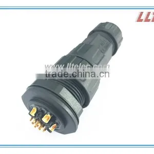 IP67 3+9 Pins Power and Signal Connector Front Panel Mount Waterproof Connector thumbnail-4