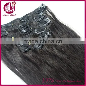 Grade 8A Virgin Hair 100g 8-32inch In Stock Top 10 Hair Straighteners Clip In Hair Extensions For Black Women thumbnail-1