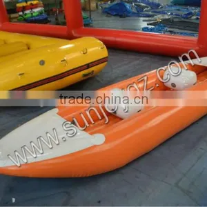 Inflatable Sailing Boat Dugout Canoe River Ocean Boats PVC Inflatables thumbnail-1