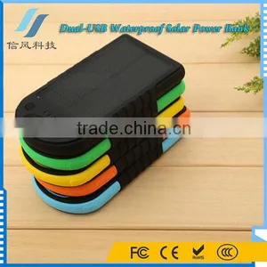Waterproof Portable Charger Solor Power Bank 8000mAh for IPhone for IPad for Android Phone thumbnail-5