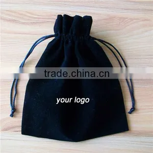 Custom Velvet Jewelry Pouch Gift Bag Hot Stamping Logo thumbnail-1