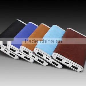 New Arrival High Capacity Fast Charging PU Power Bank 4000mah Quick USB Charger 2.0 ,Slim USB 2.0 Power Banks thumbnail-5