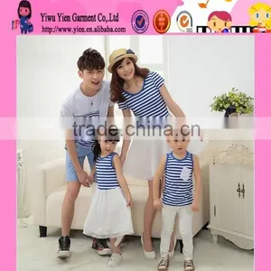 2015 Factory Direct High Quality Family Suit Summer Korean New Style Fashion Family Clothing Set thumbnail-1