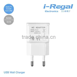 High Efficiency Portable EU Plug Pin Usb Wall Charger Made in China thumbnail-2